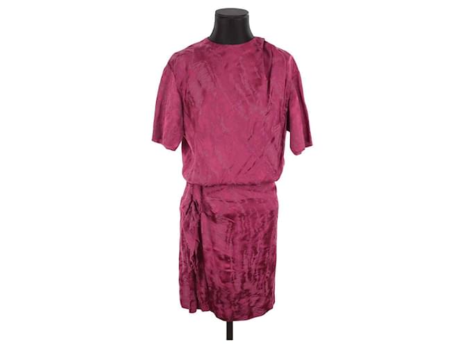 Isabel Marant Robe bordeaux Synthétique  ref.1362176