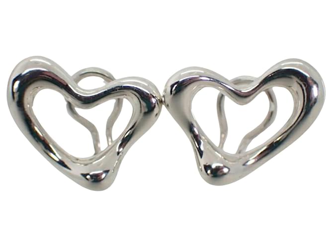 Tiffany & Co Open Heart Silvery Silver  ref.1362312