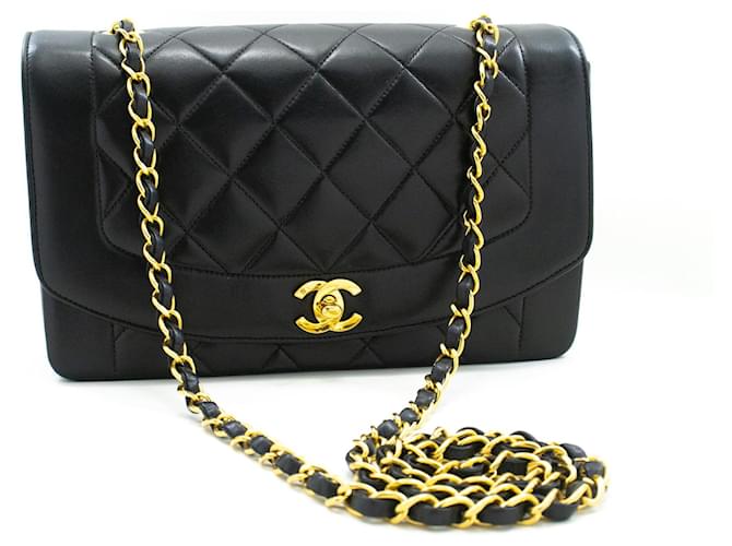 Chanel Diana Nero Pelle  ref.1362422