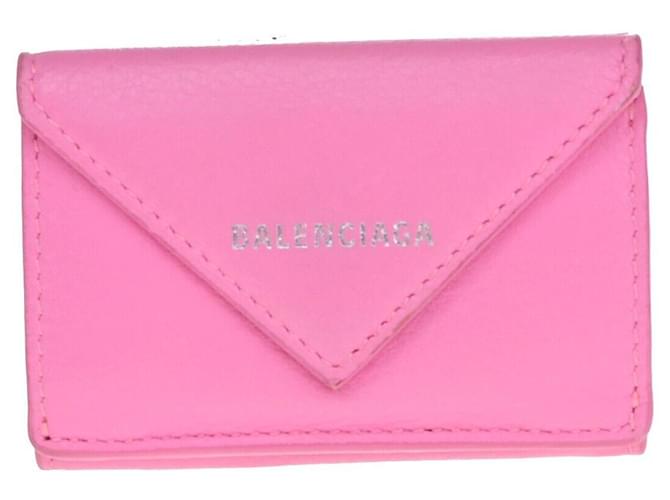 Balenciaga Papier Cuir Rose  ref.1362465