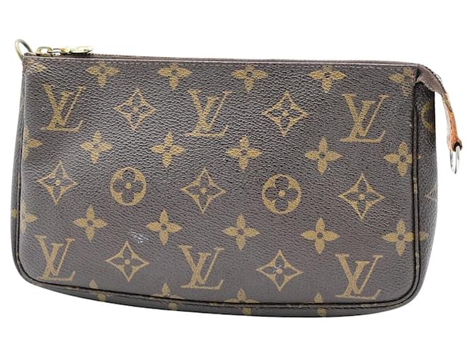 Louis Vuitton Pochette Accessoires Brown Cloth  ref.1362474