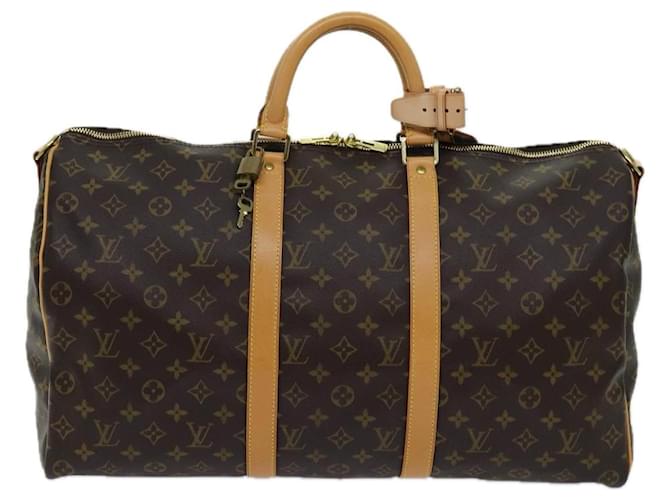 Louis Vuitton Keepall Bandouliere 50 Brown Cloth  ref.1362573