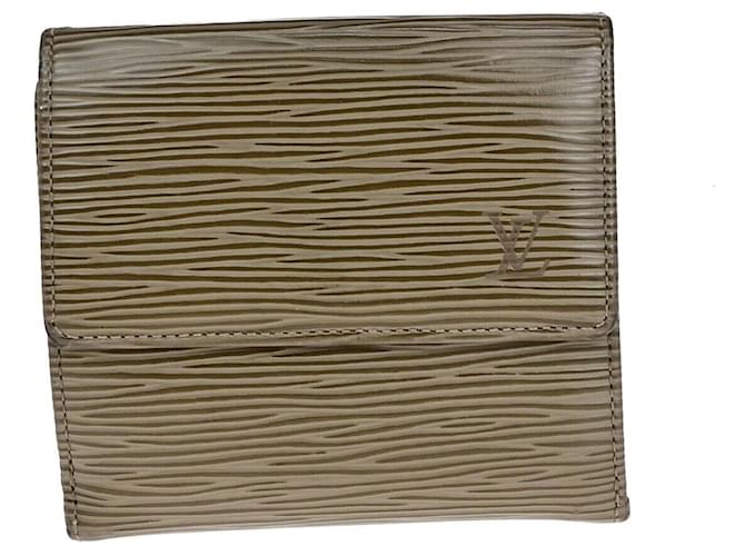 Louis Vuitton Porte billet Khaki Leather  ref.1362591