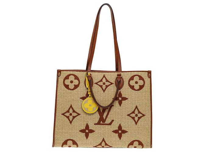Louis Vuitton Onthego GM Beige Synthetic  ref.1362663