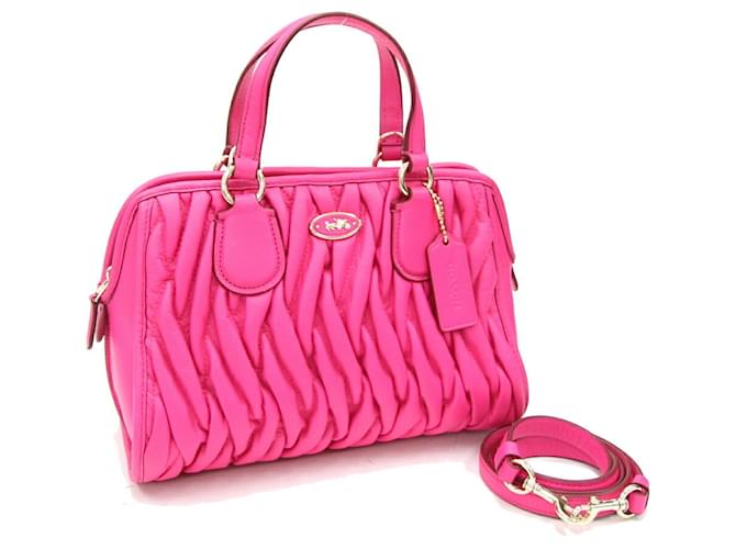 Coach Pink Leather  ref.1362671
