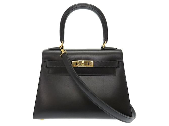 Hermès hermes kelly Black Leather  ref.1362689