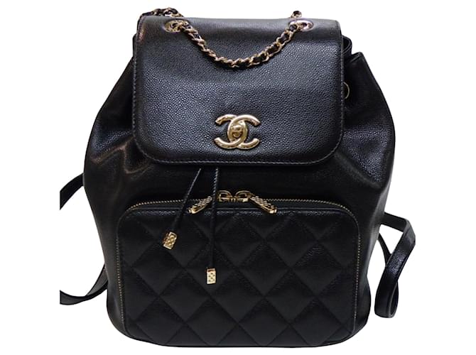 Timeless Chanel Matelassé Black Leather  ref.1362728