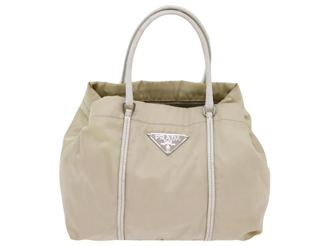 Tote Prada Tessuto Cream Synthetic  ref.1362755