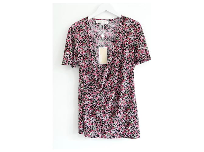 Michael, Michael Kors Floral Top Pink Polyester  ref.1362867
