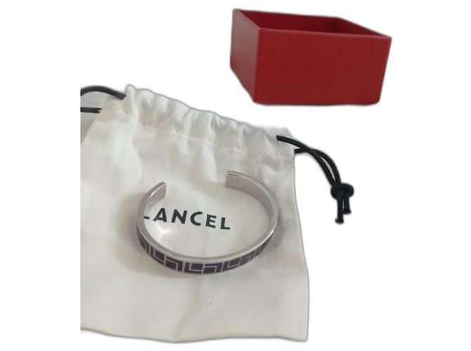 Pulseira Lancel - aço prateado e azul-marinho Prata Azul marinho