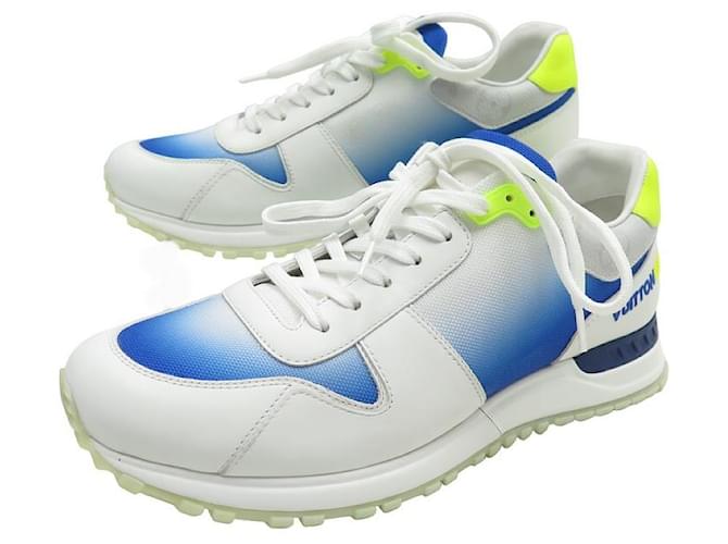 NEW LOUIS VUITTON RUN AWAY SHOES 1to5ZX0 Sneakers 6 40 SNEAKERS SHOES Blue Leather  ref.1363038