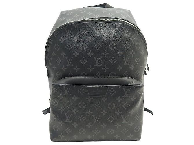 NEW LOUIS VUITTON DISCOVERY MM BACKPACK MONOGRAM CANVAS ECLIPSE BACKPACK Grey