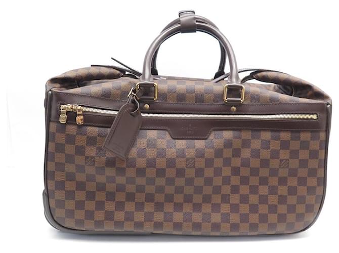 LOUIS VUITTON EOLE N HAND TRAVEL BAG23205 EBONY DAMIER CANVAS TROLLEY Brown Cloth  ref.1363073