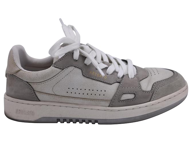 Zapatillas deportivas Axel Arigato Dice Lo con ribetes de nobuk en cuero gris  ref.1363096