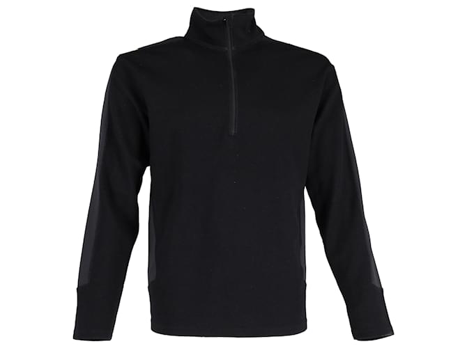 Comme Des Garcons Comme des Garçons Half-Zip-Sweatshirt aus schwarzer Wolle  ref.1363098