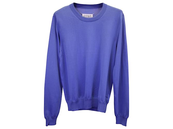 Maison Martin Margiela Maison Margiela Knit Sweater in Blue Wool  ref.1363108
