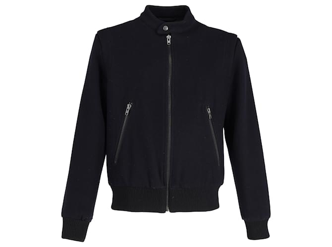 Maison Martin Margiela Maison Margiela Varsity Jacket Taille en laine bleu marine  ref.1363135