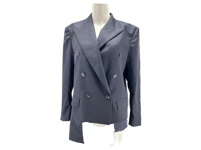 Autre Marque NON SIGNE / UNSIGNED  Jackets T.International S Viscose Blue  ref.1363144