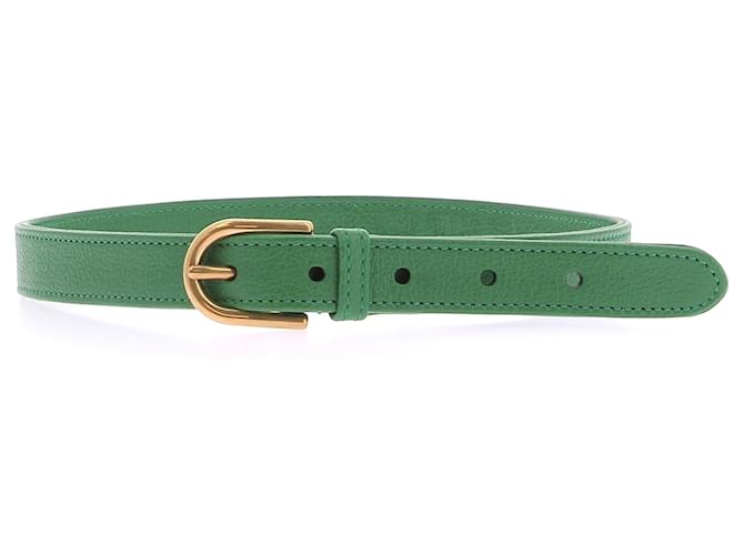 GUCCI  Belts T.cm 70 leather Green  ref.1363146