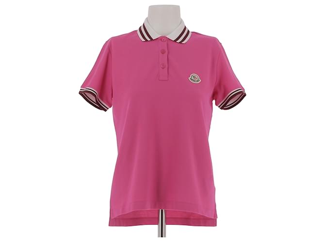 Camiseta MONCLER.Algodão S Internacional Rosa  ref.1363183