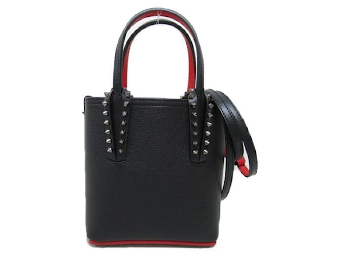 Christian Louboutin Cabata Mini bolso de cuero Bolso bandolera de cuero 1215096cm53 En muy buenas condiciones  ref.1363211