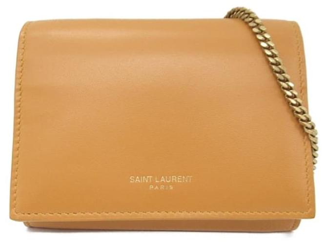 Yves Saint Laurent Leather Wallet on Chain  Leather Crossbody Bag 635219 in excellent condition  ref.1363233