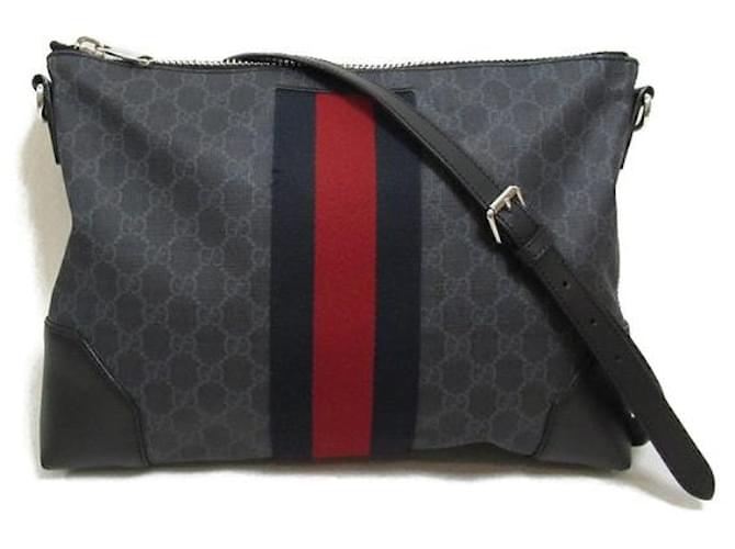 Bolsa mensageiro Gucci GG Supreme Shelley em lona 474139 em ótimo estado  ref.1363244