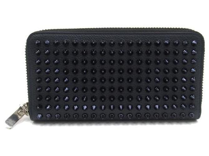 Christian Louboutin Panettone Spike Studs Zip Around Wallet  Leather Long Wallet 1165044V088 in excellent condition  ref.1363252