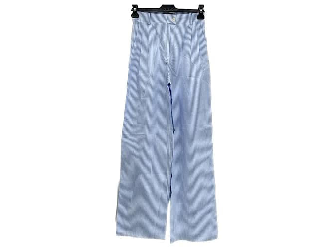 Autre Marque NON SIGNÉ / Pantalon NON SIGNÉ T.International S Coton Bleu  ref.1363258