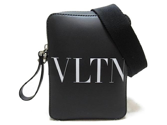 Valentino Leather Logo Crossbody Bag  Leather Crossbody Bag 3Y2b09430NI in Excellent condition  ref.1363262