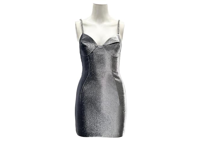 Autre Marque AREA  Dresses T.US 4 cotton Grey  ref.1363284