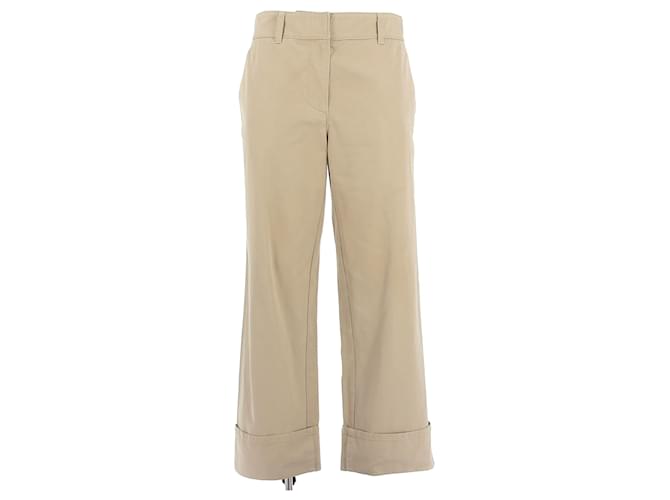 PRADA  Trousers T.International S Cotton Beige  ref.1363302