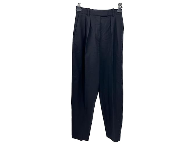 Autre Marque ARKET Pantaloni T.fr 34 WOOL Nero Lana  ref.1363309