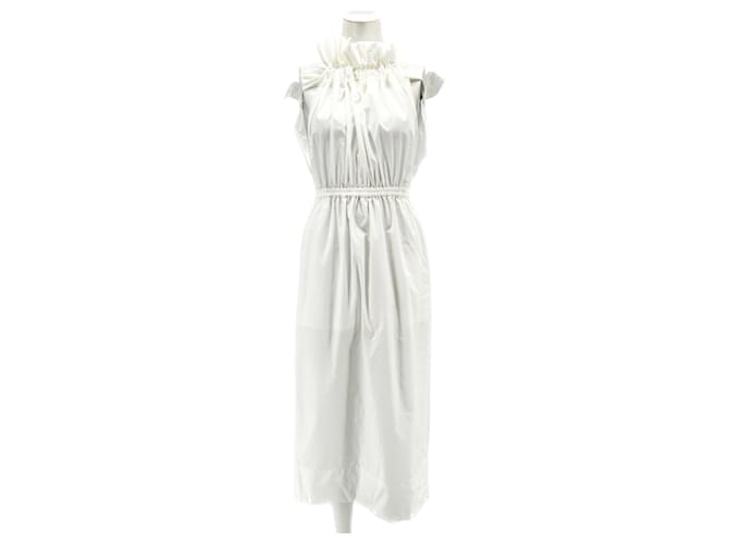 Autre Marque PATOU  Dresses T.International S Cotton White  ref.1363316