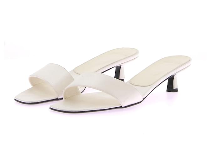 Autre Marque LOULOU STUDIO Sandales T.UE 38 Cuir Blanc  ref.1363377