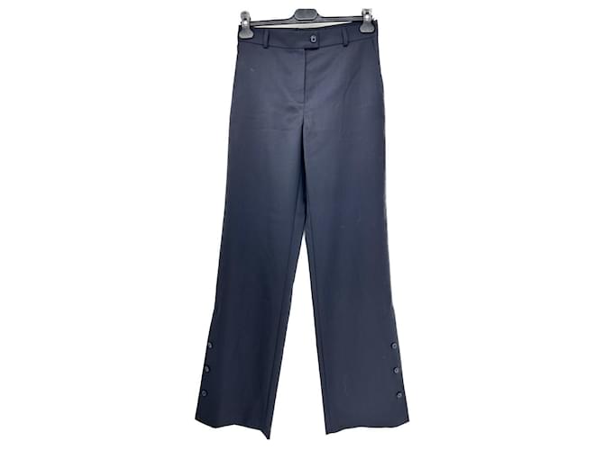 Autre Marque NON SIGNE / UNSIGNED  Trousers T.International S Polyester Blue  ref.1363395