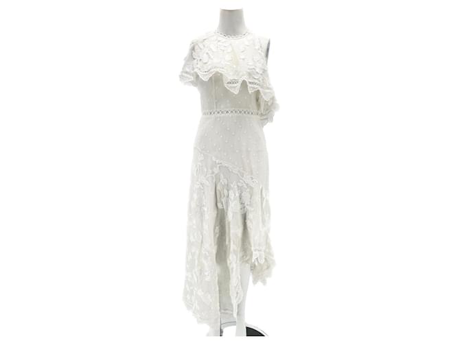 ZIMMERMANN Robes T.0-5 1 silk Soie Blanc  ref.1363417