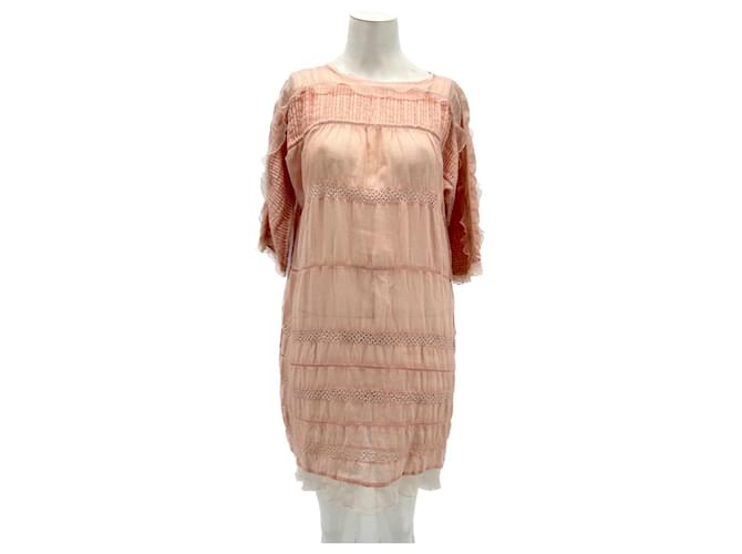 ISABEL MARANT  Dresses T.fr 38 silk Pink  ref.1363437