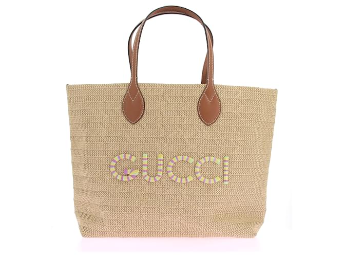 Sacs à main GUCCI T.  Osier Beige  ref.1363507