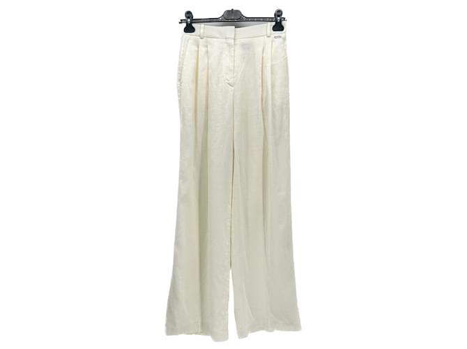 Hugo Boss BOSS Pantaloni T.fr 36 Viscosa Bianco  ref.1363518