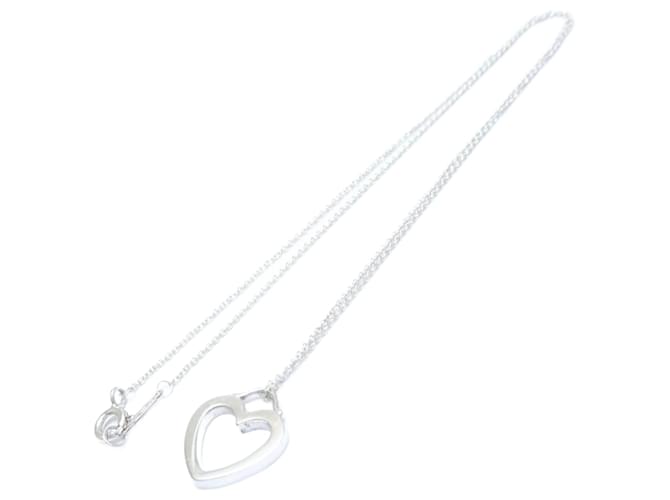 Tiffany & Co Open Heart Silvery Silver  ref.1363604