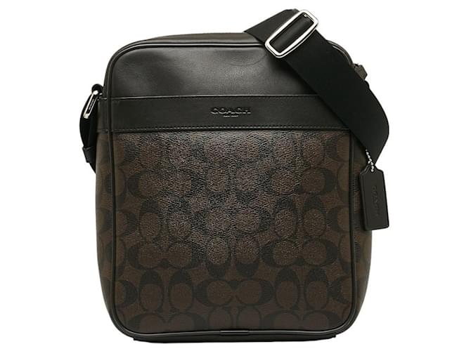 Coach Signature Brown Cloth  ref.1363628