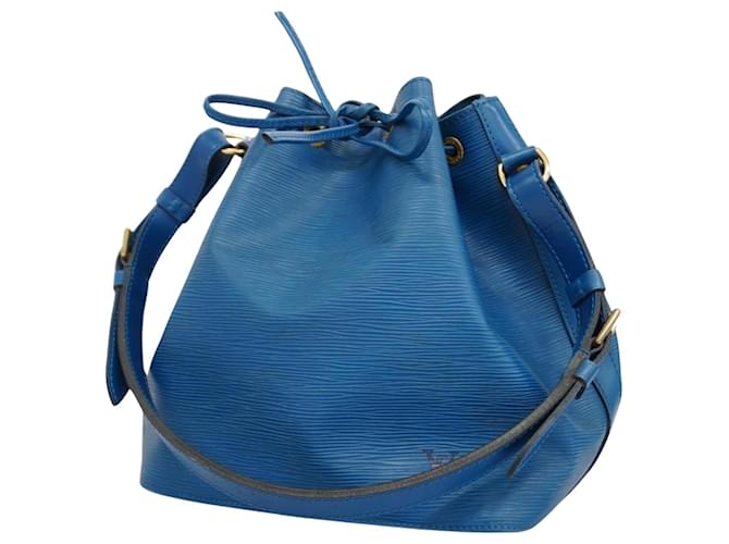 Noe Louis Vuitton Petit Noé Azul Cuero  ref.1363635