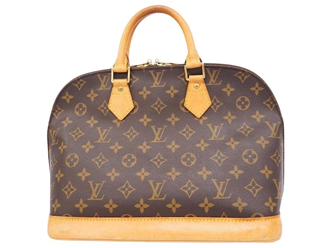 Louis Vuitton Alma Castaño Lienzo  ref.1363675