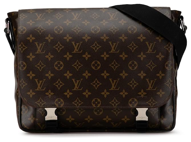 Louis Vuitton Brown Monogram Macassar Clarence Marrone Tela  ref.1363799