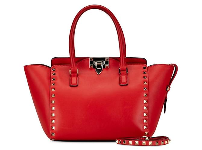 Valentino Leather Rockstud Handbag Leather Handbag in Good condition  ref.1363851