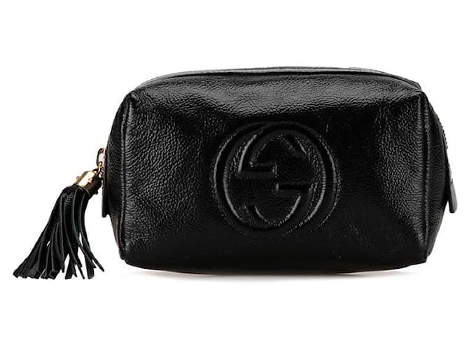 Gucci Soho Leather Pouch Leather Vanity Bag 308636 in good condition  ref.1363862