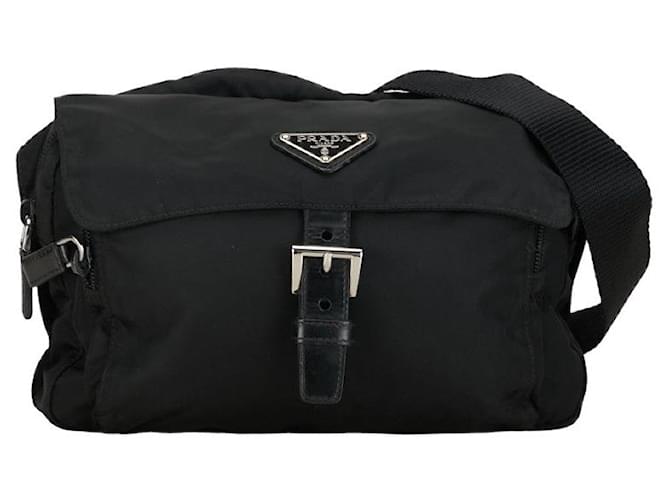 Prada Tessuto Crossbody Bag Canvas Crossbody Bag in Good condition Cloth  ref.1363865