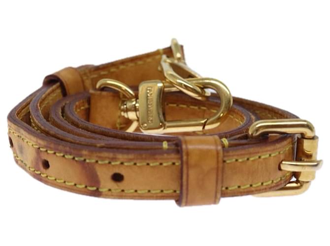 LOUIS VUITTON Adjustable Shoulder Strap Leather 27.2""-31.1"" Beige Auth 73075  ref.1363939