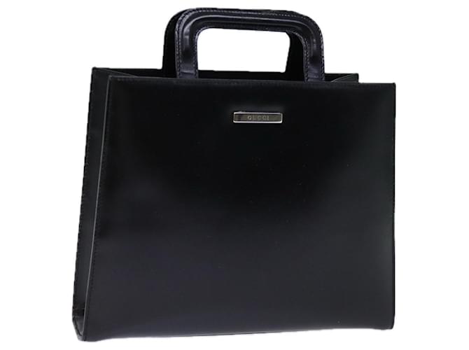 GUCCI Bolsa de Mão Couro Preto 001 2058 1773 5 Ep de autenticação4160  ref.1363953